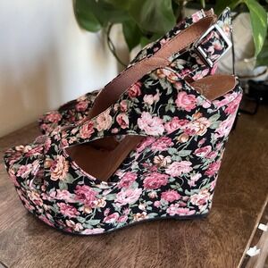 Jeffrey Campbell Mariel Floral Wedges‎